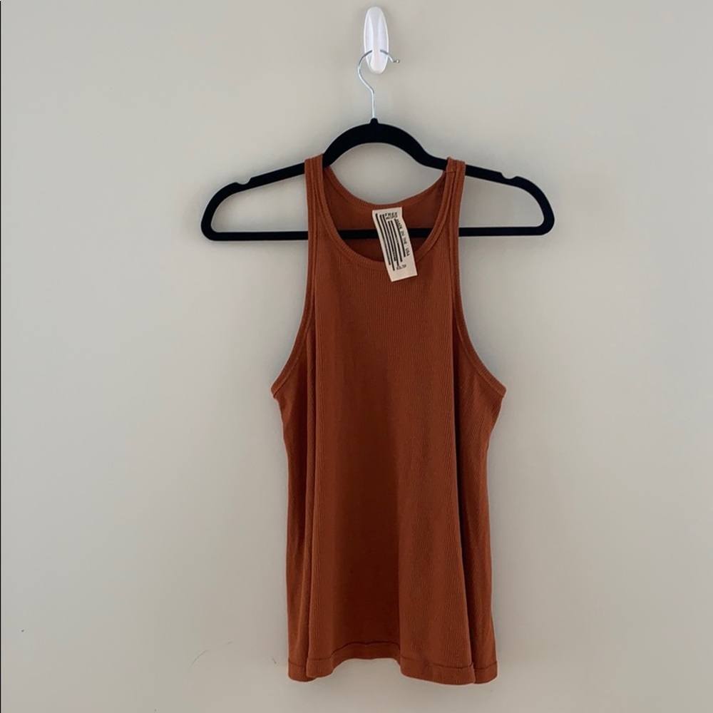 Free People basic burnt orange tank